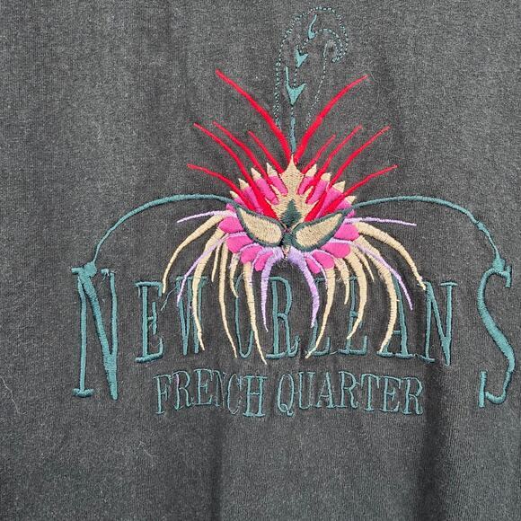 Vintage American Best Unisex New‎ Orleans French Quarter Embroidered T-Shirt - Picture 5 of 10